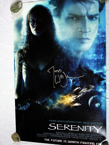 Serenity mini-poster signed by Joss Serenity mini-poster signed by Joss